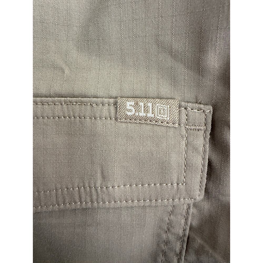 5.11 Tactical Button Up Shirt Mens XL Tan Long Sleeve Utility Outdoor Workwear - Picture 5 of 11